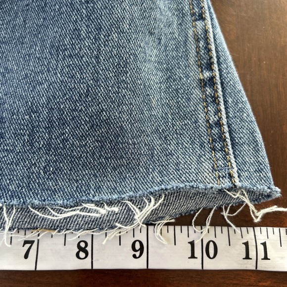 Pacsun Button Fly Distressed Ripped Baggy Jeans Sz 28 Wide Leg Women Raw Hem NWT - Picture 9 of 10